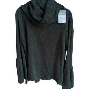 NWT WOODEN SHIPS Vanessa Cowl Neck Sweater in Green Wood Size M / L Gift